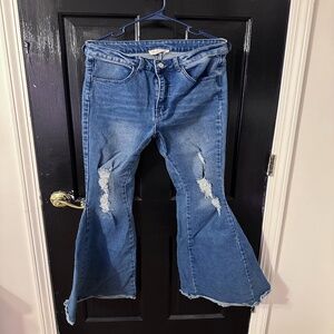 Saints and Hearts Mega Flair Jean